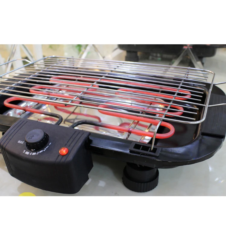 BG-01 2000W Easily Cleaned Electric BBQ Grill Smokeless Electric Grill Adjustable Height Barbecue Grill