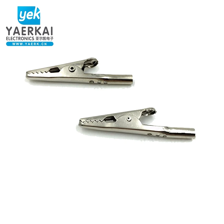 
Customizable production Nickel-plated-iron 5A 55mm zinc test metal alligator clip 
