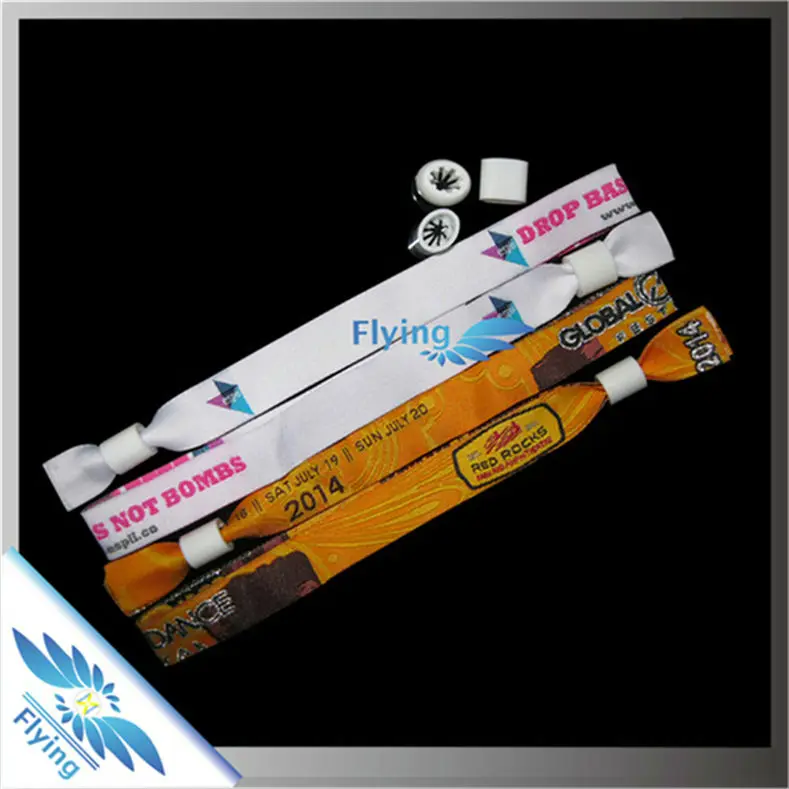 personalized nfc woven party bracelet/festival fabric bracelet/concert bracelet