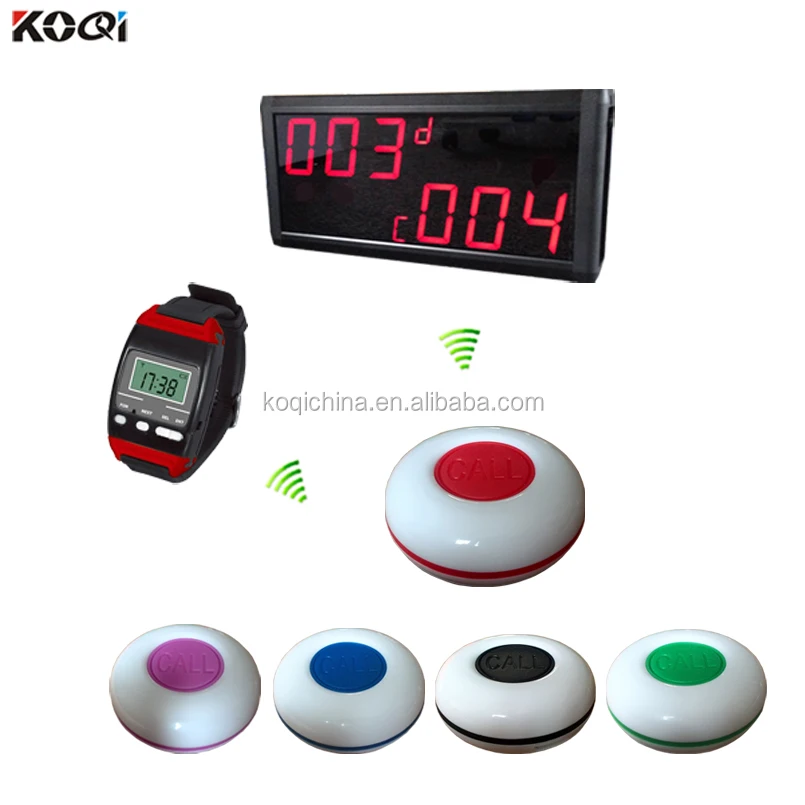 Горячие продажи звонок Кнопка пейджер ресторан официант зуммер системы