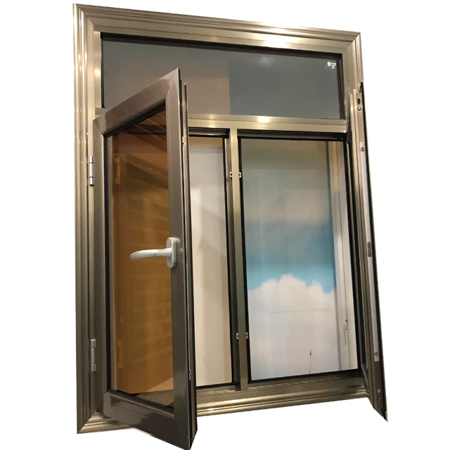 8mm double tempered glass aluminium windows and doors aluminium works size customized aluminium windows price  in pakistan