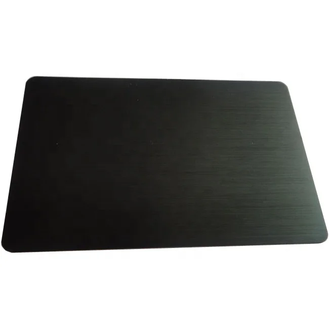 High Quality metal business card/stainless steel card/blank black card