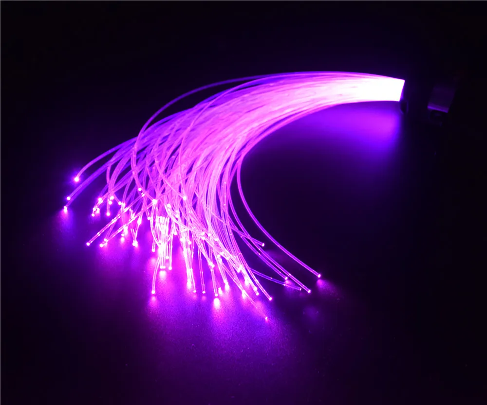 1.5mm Diameter Plastic Solid Side Glow Fiber Optic Light