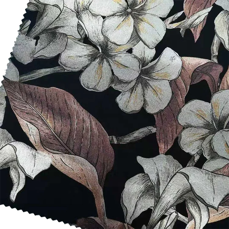 Fashion Style 3D Foil Polyester Spandex Print Scuba Knit Fabric For Trousers