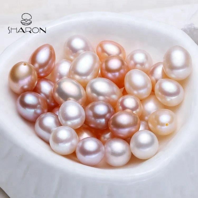 Wholesale 6-7mm AAA Top Quality Luster Drop Natural Freshwater One Hole Rice Shape Real Loose Pearl Beads