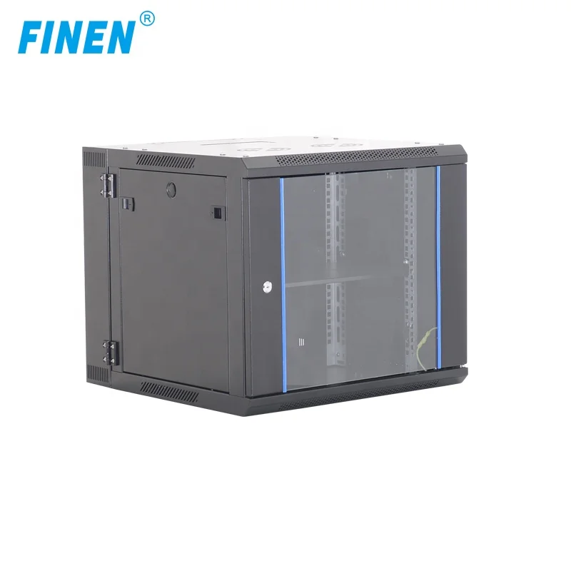 19 inch wall mount network cabinet server rack with glass door Double section  4u cabinet 6U RACKS