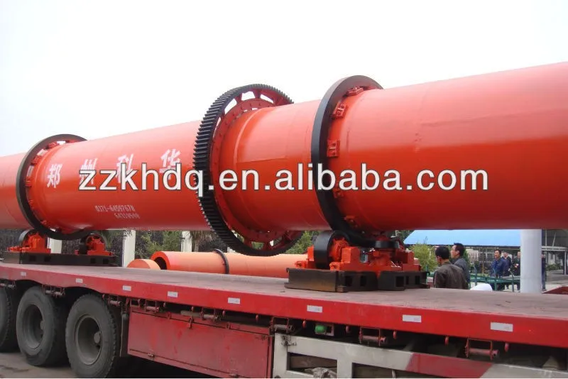 Mobile rotary dryer for drying sludge, sawdust, coal, coke, mill scale, phospho gypsum