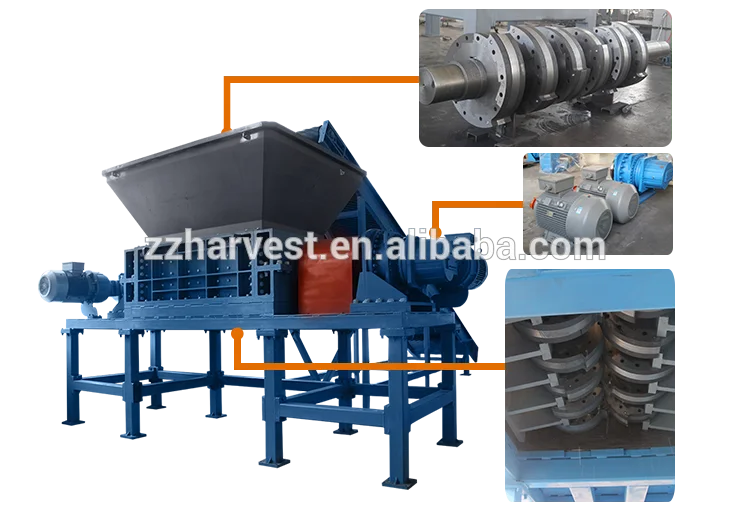 TS-2400 tire shredder car crushing machine shredder vehicle