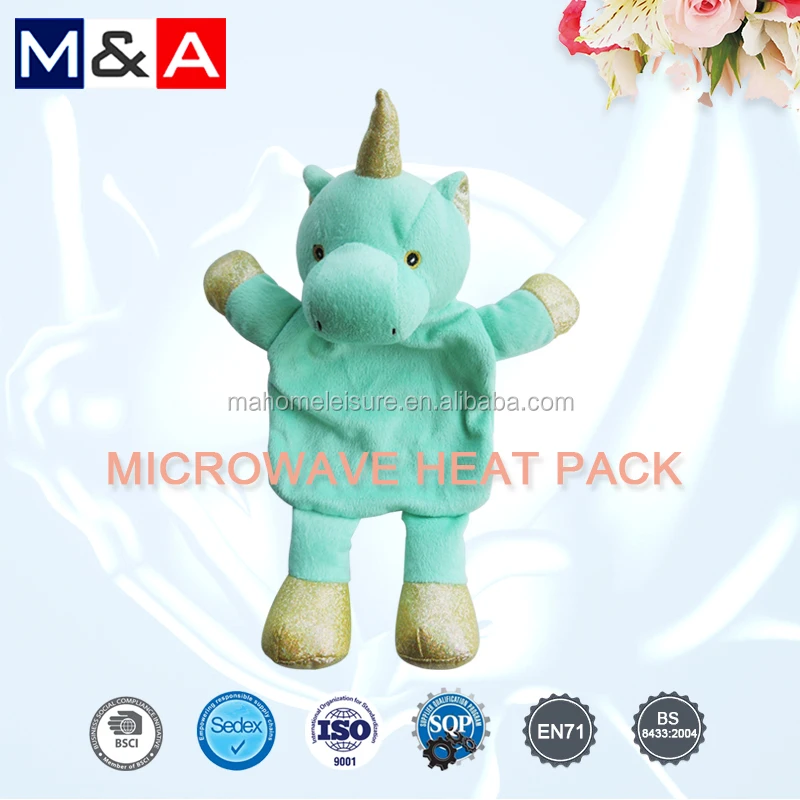 Microwaveable Plush animal toy heat packs