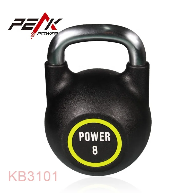 PeakPower High Quality  Hot Sale Custom Logo Glittering Urethane KettleBell