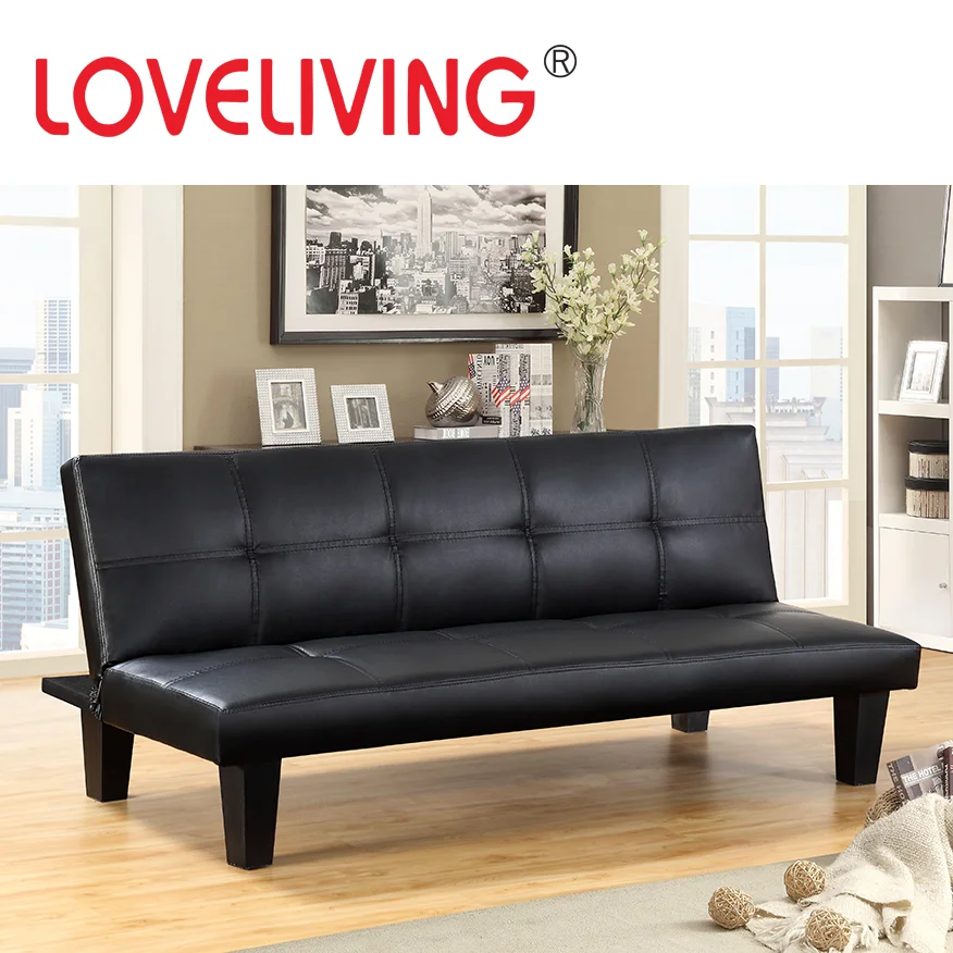 
sleeper sofa bed Wholesale cheap price PVC design plastic legs 