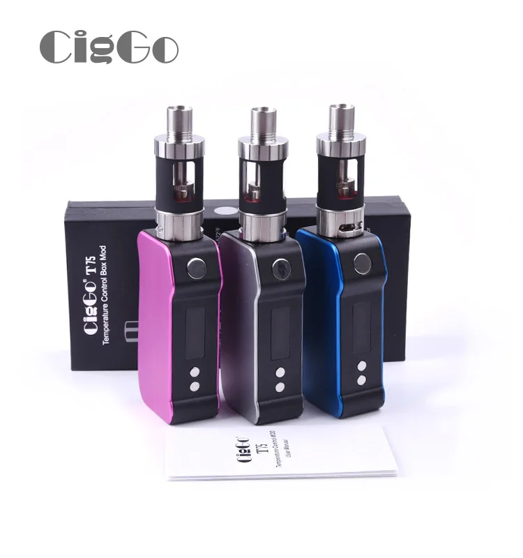 
hot quit smoking device vapor box mod TC 75W new products on china market 