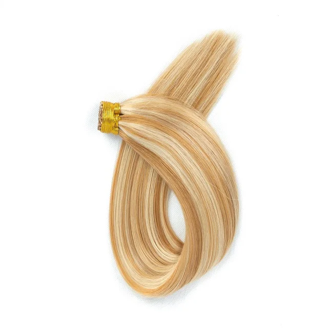 Hair extension type Vietnamese remy brown and ash blonde balayage i tip hair extensions human hair 22 inches