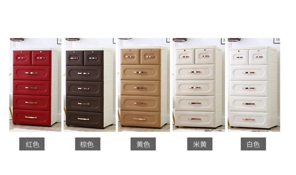 
Easy to move in and out kids small baby toys plastic drawer cabinet with lock storage cabinets 