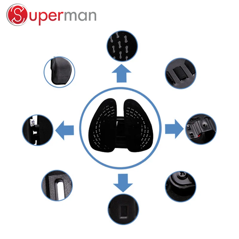 HUIFAN plastic back support/ back support car seat covers