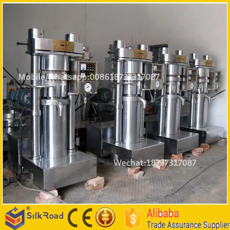 small Best factory price cold press castor oil machine