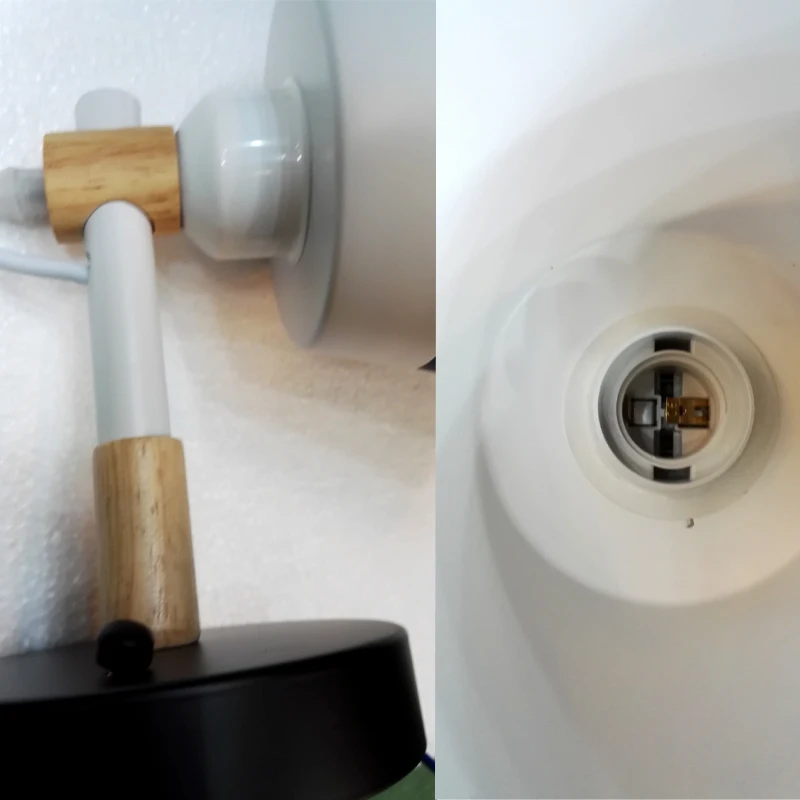 Decorative Simple Black and White Creative Wall lamp for Bedroom