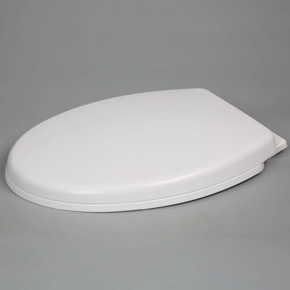 Soft close white adult toilet seat cover