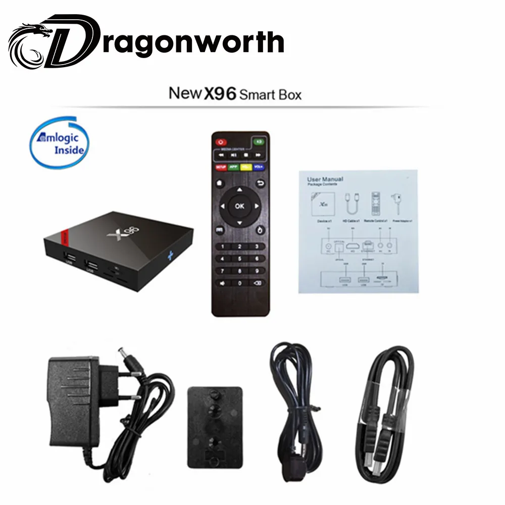 Медиаплеер S905w, Android 7,1, 4k Full Hd, X96 DDR31GB (опция: 2GB) eMMC8GB (опция: 16GB), android 7,1, S905W