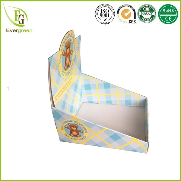 
paper material 4 color printing custom design cardboard counter top display boxes 
