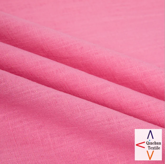 СЛИВОЧНАЯ стильная льняная хлопчатобумажная ткань для платьев