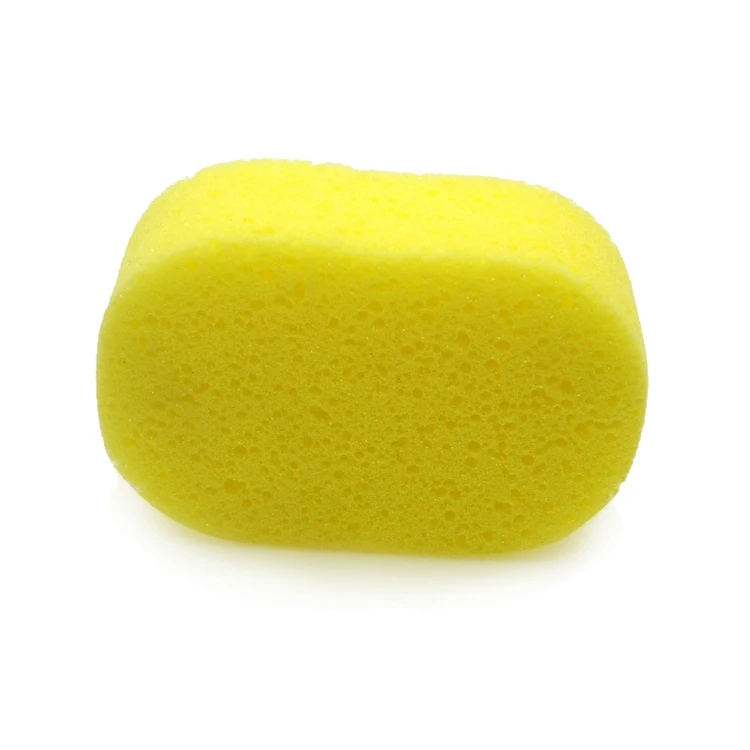 Yellow thickening body cleaning bath shower massage seaweed sponge