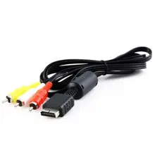 FOR PS2 / PS3 AV Cable Audio Video RCA Composite cable – FOR Sony Playstation 1.8M / 6FT free shipping