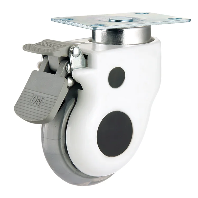Industrial medical easy installation hospital bed caster patient bed tpr silent swivel caster wheel