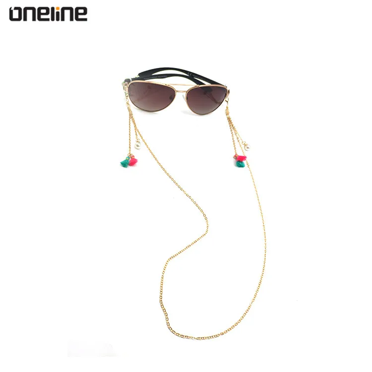 Metal & tassel Lanyard Necklace Sunglasses Spectacles Eyewear Chain Holder