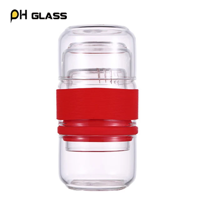 
Travel Tea Set Mini Portable glass Kung Fu Tea Making set 1 Pot 2 Cups 