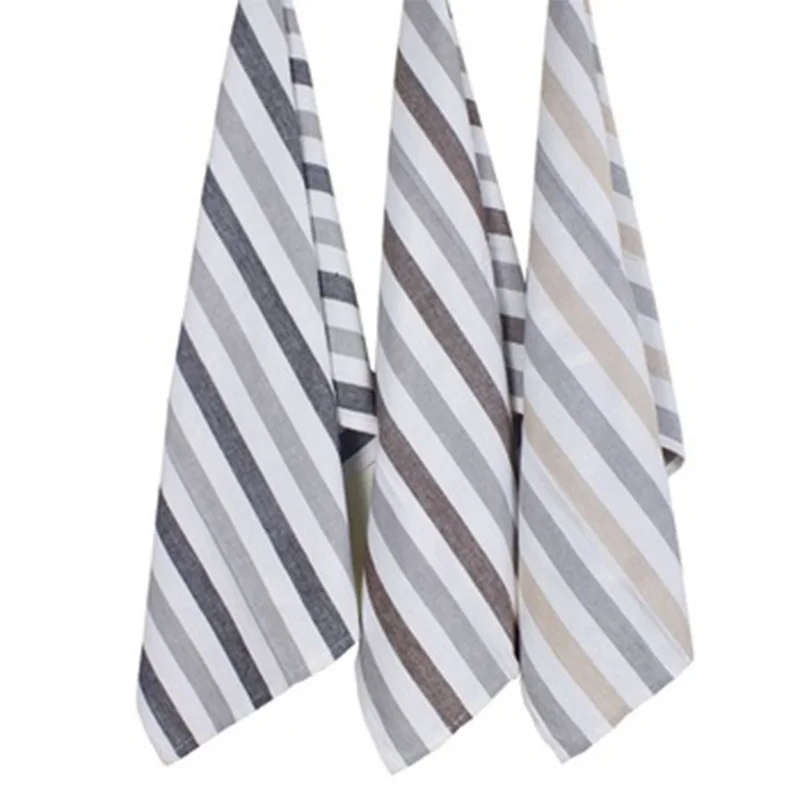 Standard size yarn dyed tea towels for kitchen  Reusable machine washable