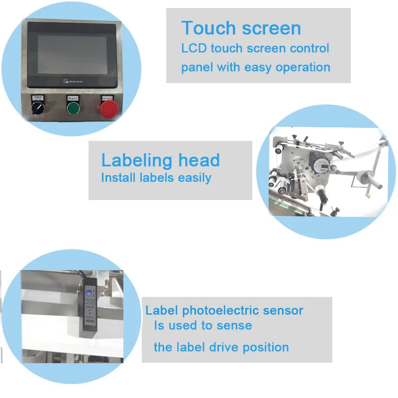 YM210 auto label applicator flat surface plane labeling machine for box carton