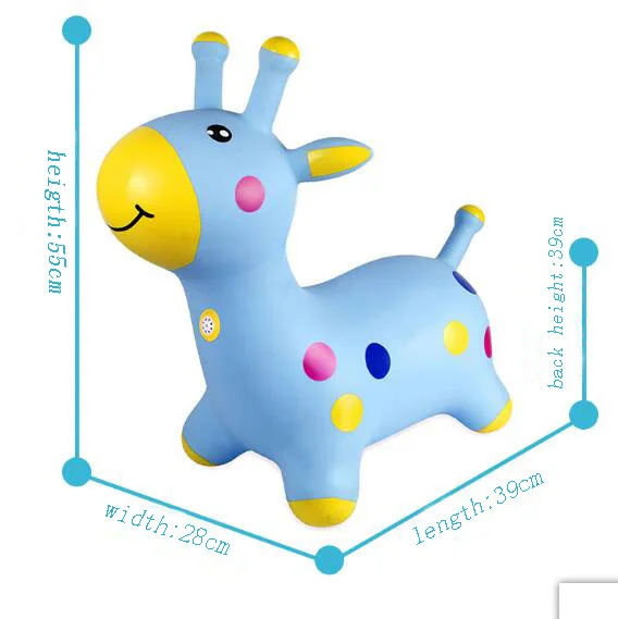 PVC Inflatable  Jumping Horse Kids Ride On bouncing animal Hopper toy