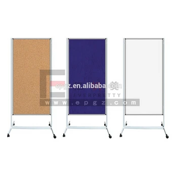 
Stand Up Mobile Notice Board , Office Writing Board for Meeting room , School Cork Board 