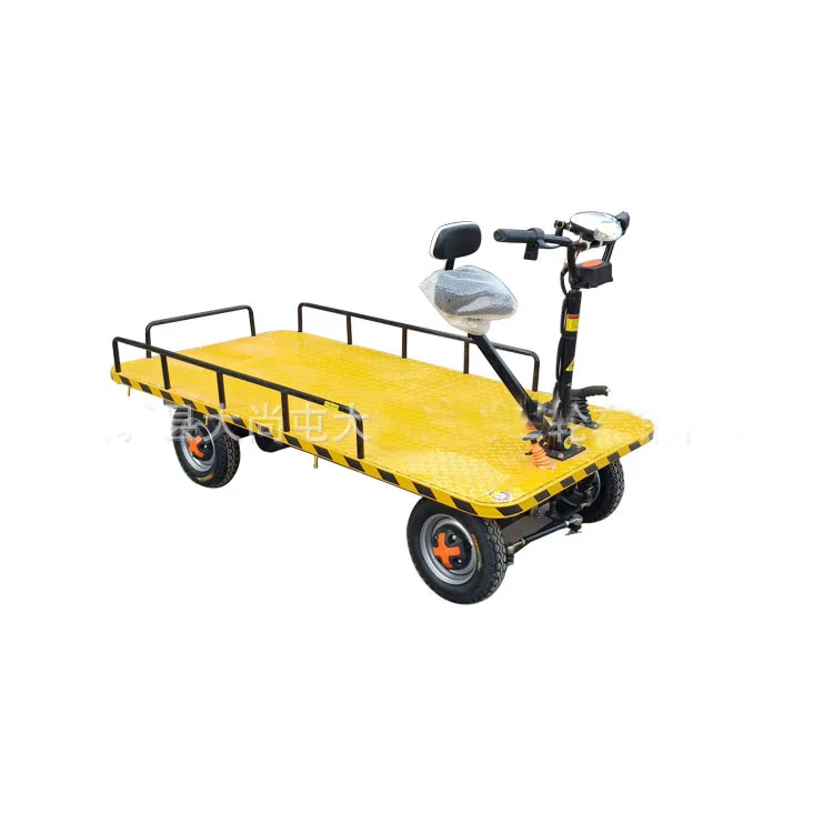 electric power flat cargo trailer