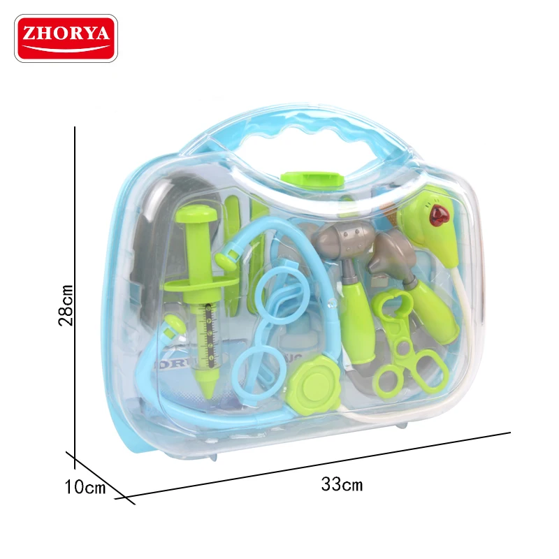 Zhorya 16 pcs play set medical kit plastic doctor toy set for kids