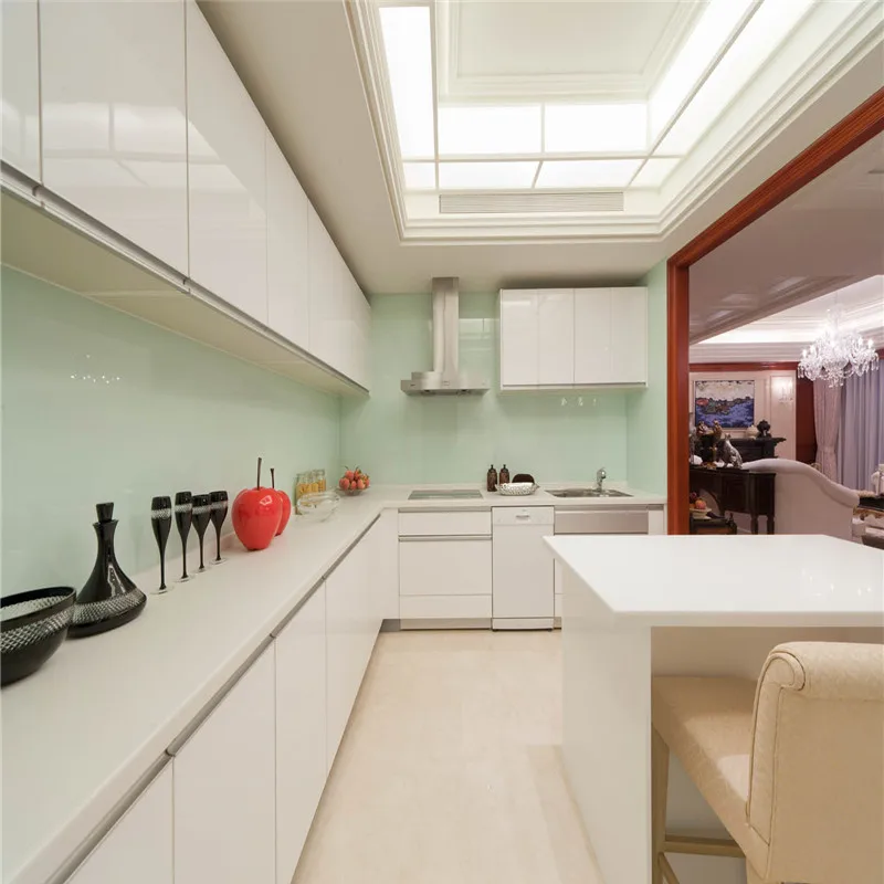
GuangZhou Bomei Manufacturers Imported Painting Kitchen Cabinet For The Project Simple Design 