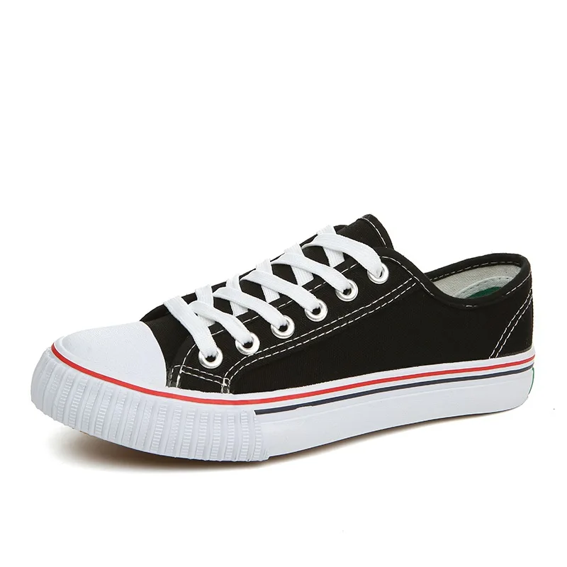 Unisex Low Top Casual Vulcanized Canvas Skate Shoes