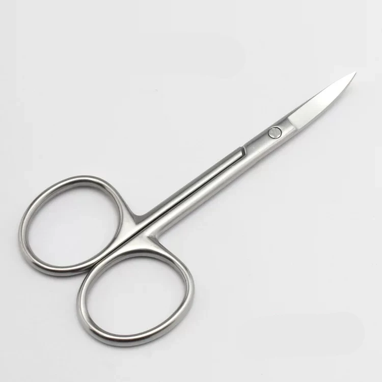 Russian Precise Surgical Stainless Steel Grooming Straight Long Blades Nail False Eyelash Eyebrow Beard Hair Cutting Scissors