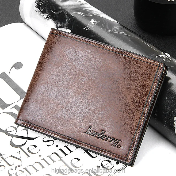 Мужской бумажник из кожи, бумажник из искусственной кожи, мужской бумажник