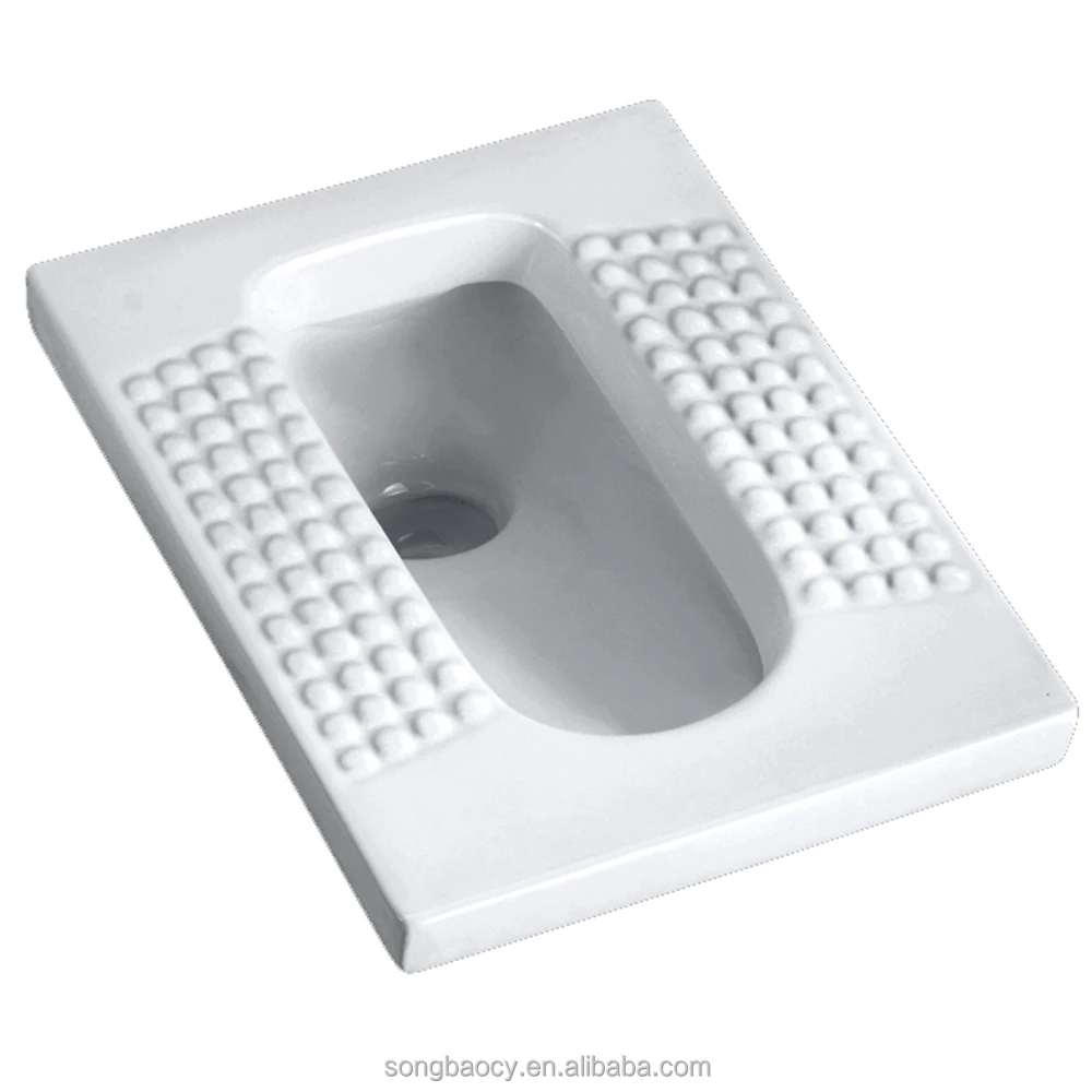 
1111S With Fender Feature and Ceramic Material Bathroom Squatting pan Medium deep 