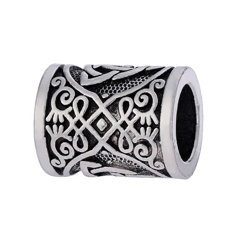 Beard Hair Beads Vikings Runes Knots Beads for Bracelets DIY Jewelry