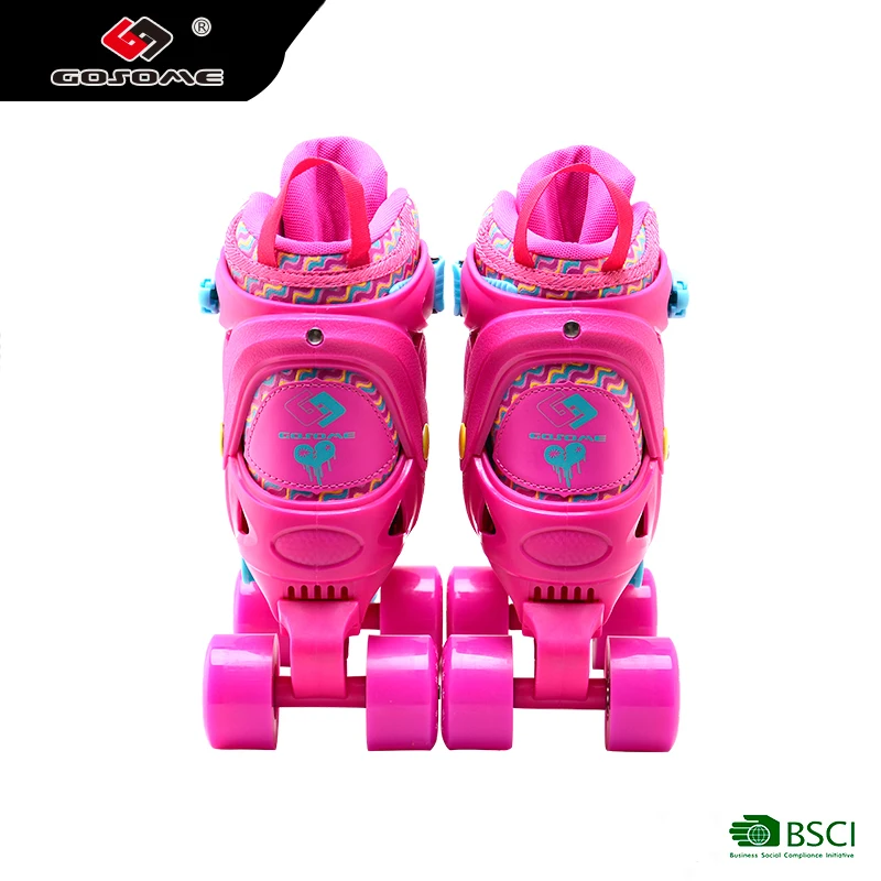 GOSOME 4 wheels retractable quad skate and skateshoes and rollerskates for kids