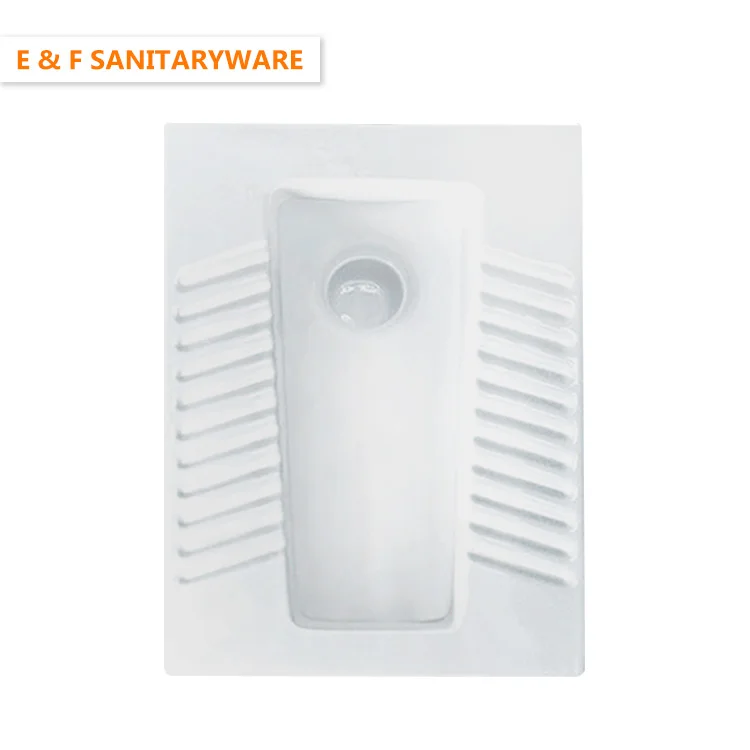 
sanitaryware turkish toilet white color squatting pan floor standard toilet size squatting pan 