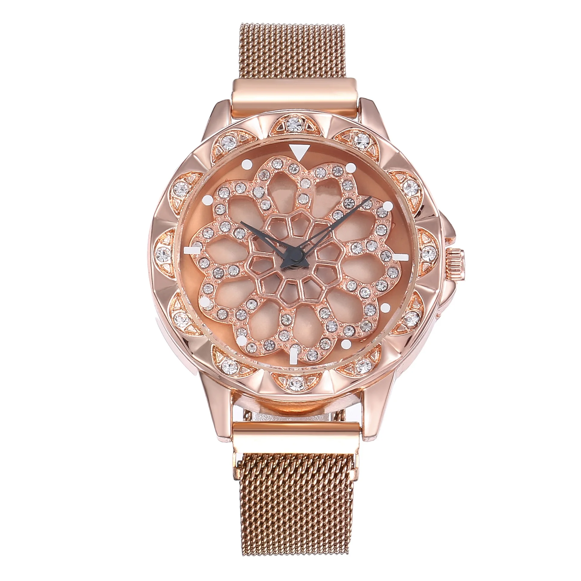 Creative Luxury Milan Magnet Band Fashion Quartz Watch Tourbillon Ladies Watch Cheap
