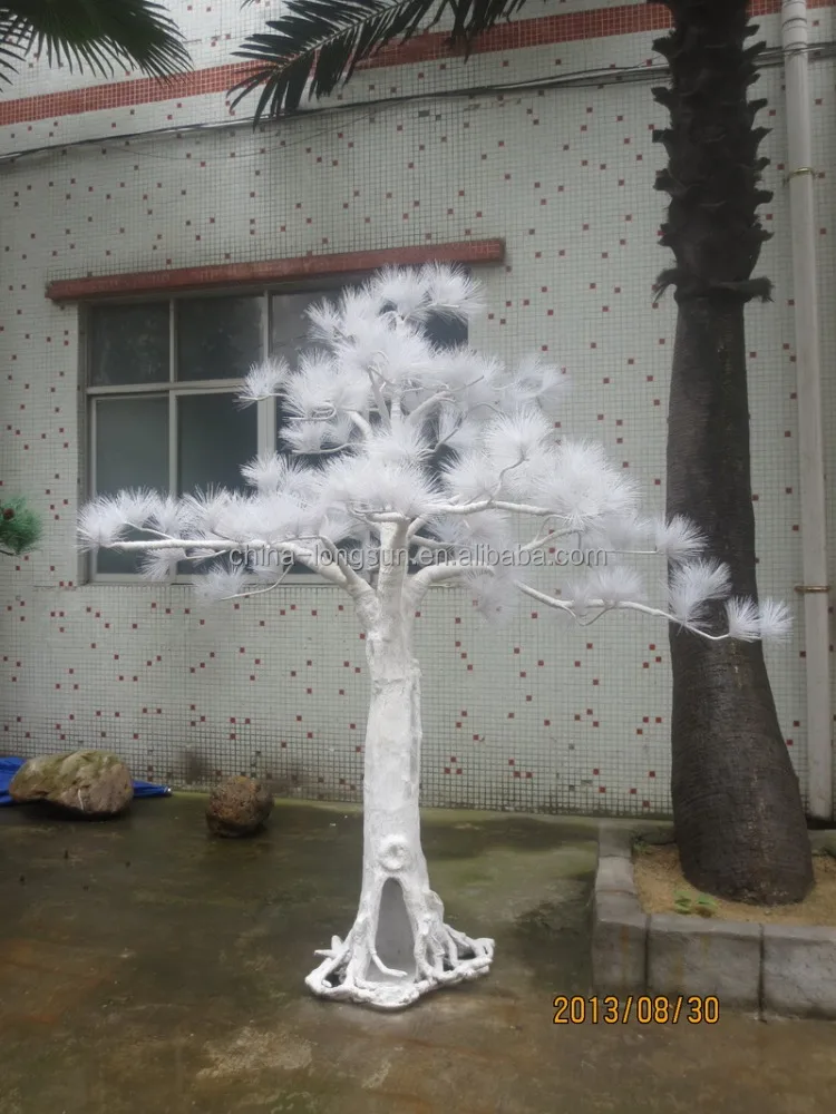 costom высокая подражали сад декоративные стекловолокна магистральные белый цвет искусственный сосна