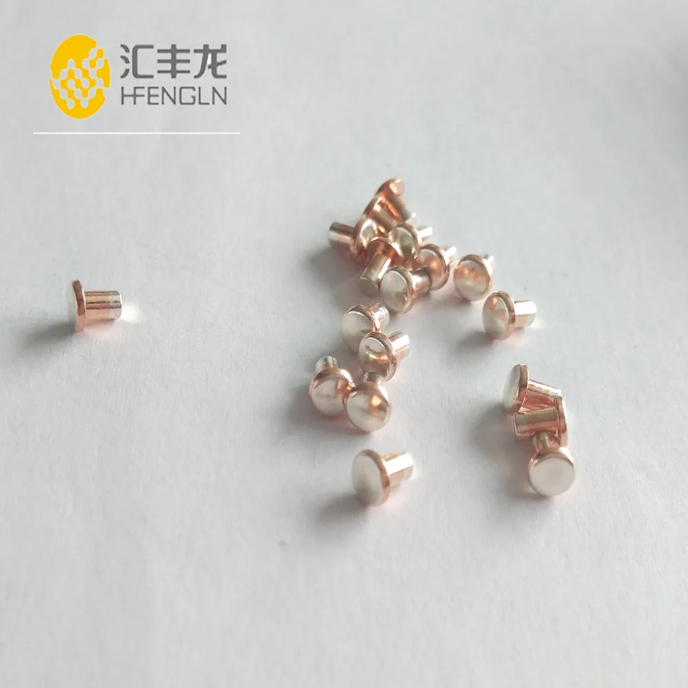 MCB Inside Parts AgCu Silver Copper Alloy Bimetal Electrical Contact Rivet