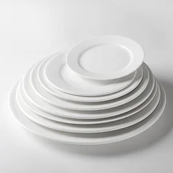20 Years Experience White Round Ceramic Manufacture Antique Plate Porcelain Best Dish For Restaurant