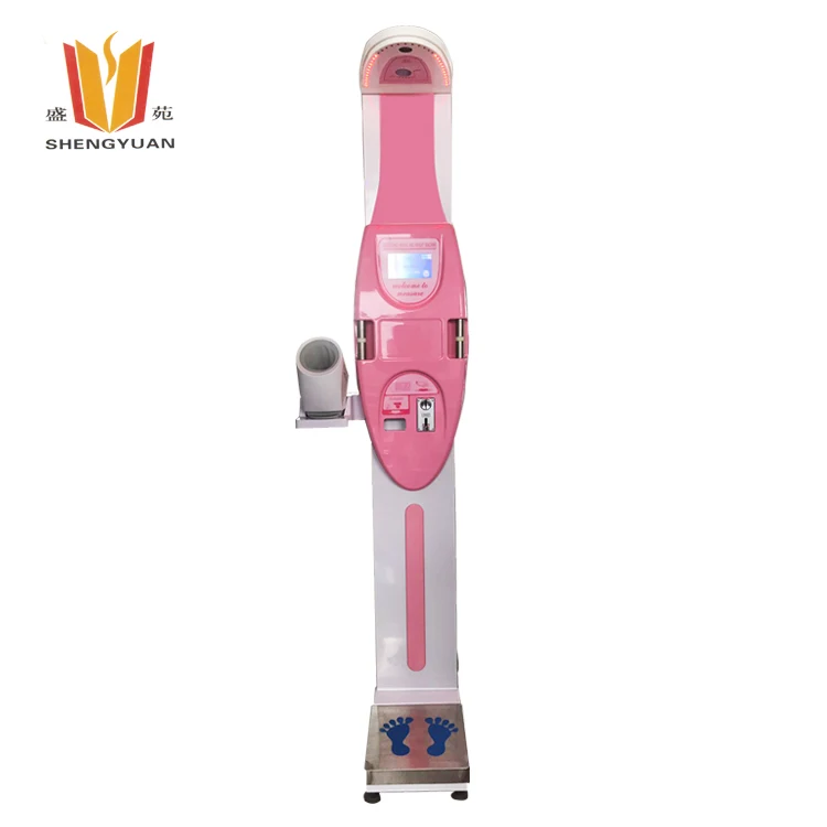 Анализатор Bmi для фармацевтической монет, шкала тела, машина для измерения роста и веса с монетным приводом