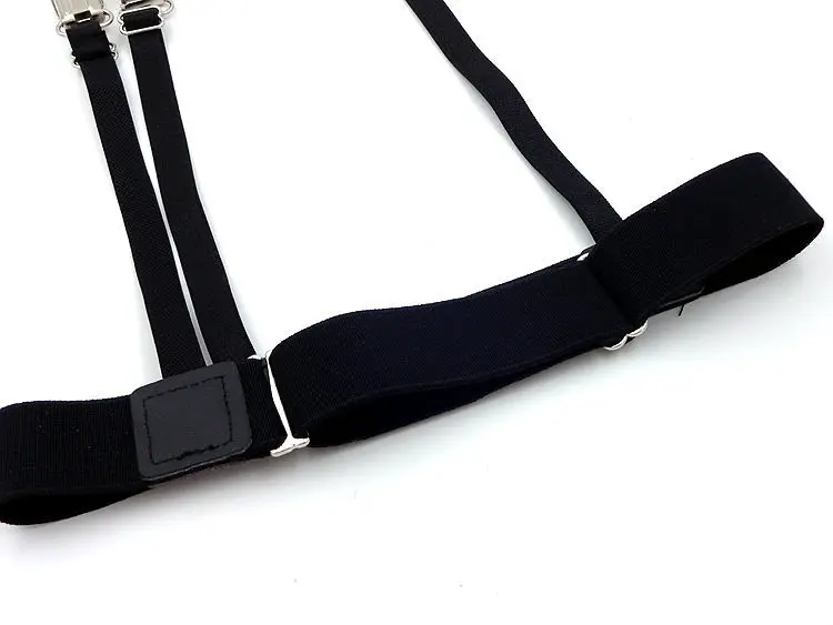 Подвязка с кольцом на ногу и 3 зажимами, металлическая кнопка, подвязка для рубашки, устойчивая к скольжению и складкам